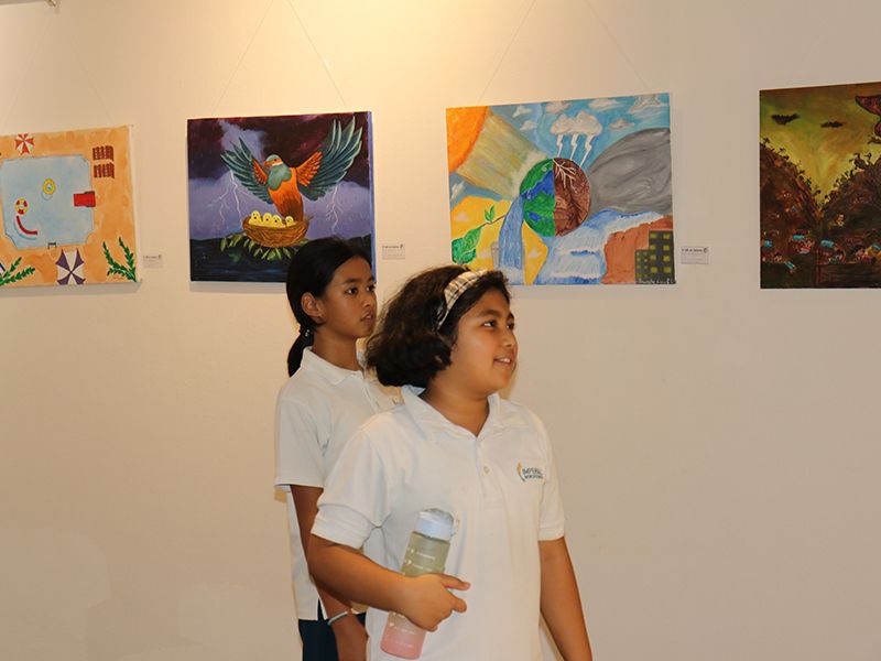 QKS Art Exhibition by Imperial World School, Kathmandu, at Nepal Art Council, Babarmahal, on 28 August 2024, featuring creative artworks by Grades 4-10 students, celebrating talent and innovation.