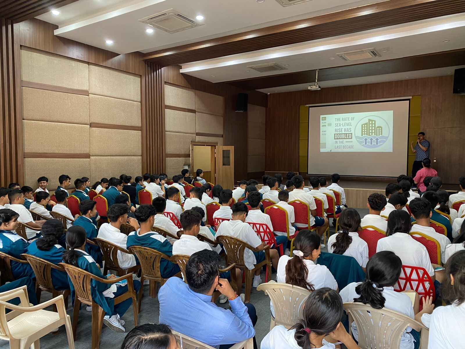 SDG session at Imperial World School, May 27, 2024, inspires Grades 8-10 to lead sustainable change.