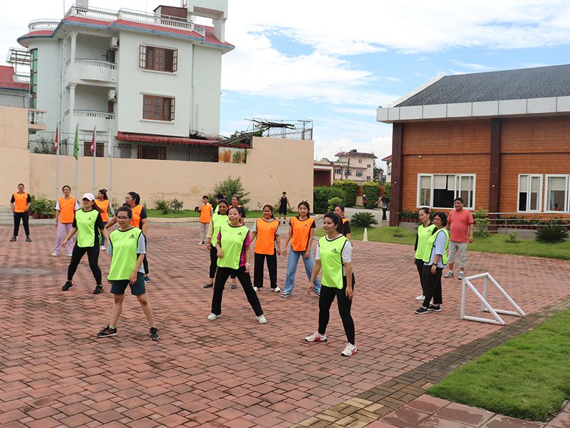 Imperial World School TPD Session on UbD by Deepesh Shrestha, 28 Jul 2024, Kathmandu, with team-building activities.