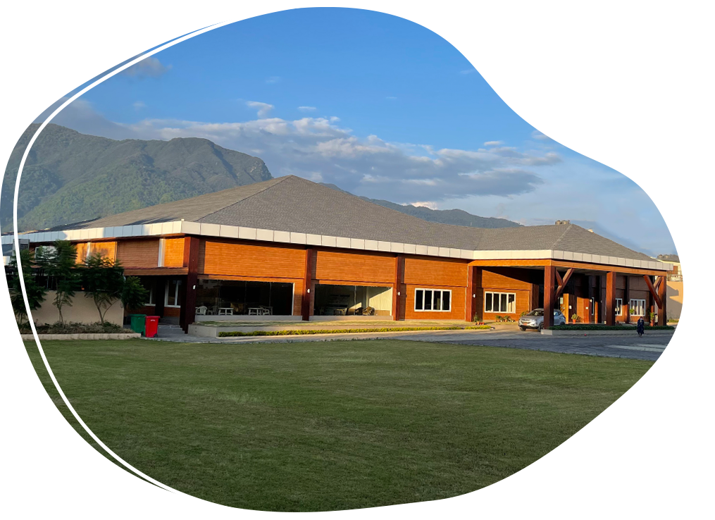 Imperial World School with scenic mountain backdrop, promoting global citizenship education in Nepal.