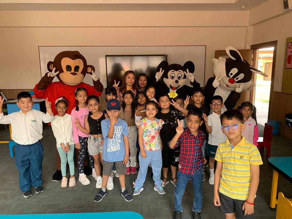 Students enjoy fun-filled activities at the Kids Carnival, kicking off Zero Week at Imperial World School on 28 April 2024.