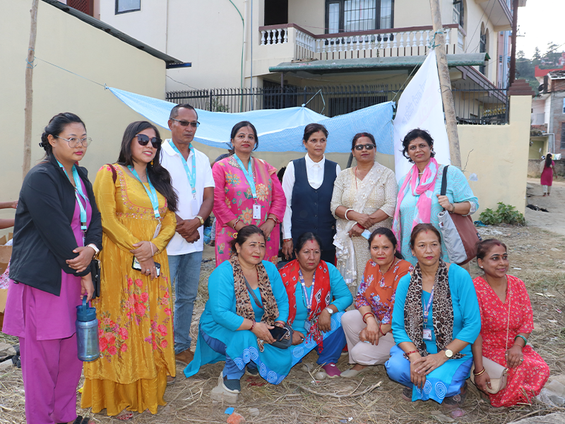 Flood relief donation event at Lalitpur, organized by Imperial World School Student Council on 09 October 2024, successfully distributing aid to Nakkhu flood victims.