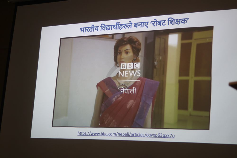 Educators attend TPD session on Generative AI with Sushil Upreti at Imperial World School on 05 May 2024.