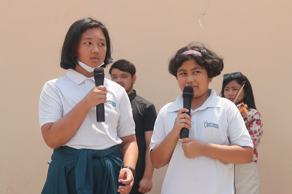Students enjoy music, movies, sports, and SEL activities at Imperial World School on Zero Week Day 2, 29 April 2024.
