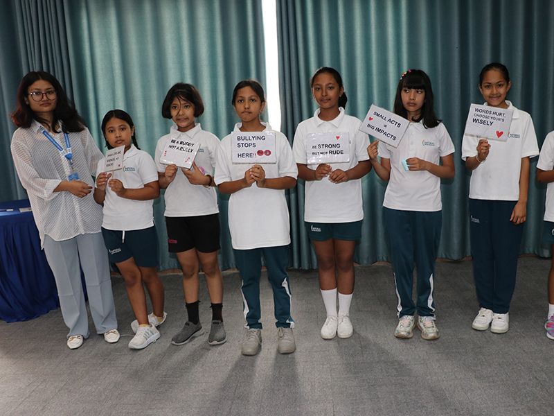 Grade 5 anti-bullying session at Imperial World School, June 11, 2024, empowers students to prevent bullying.